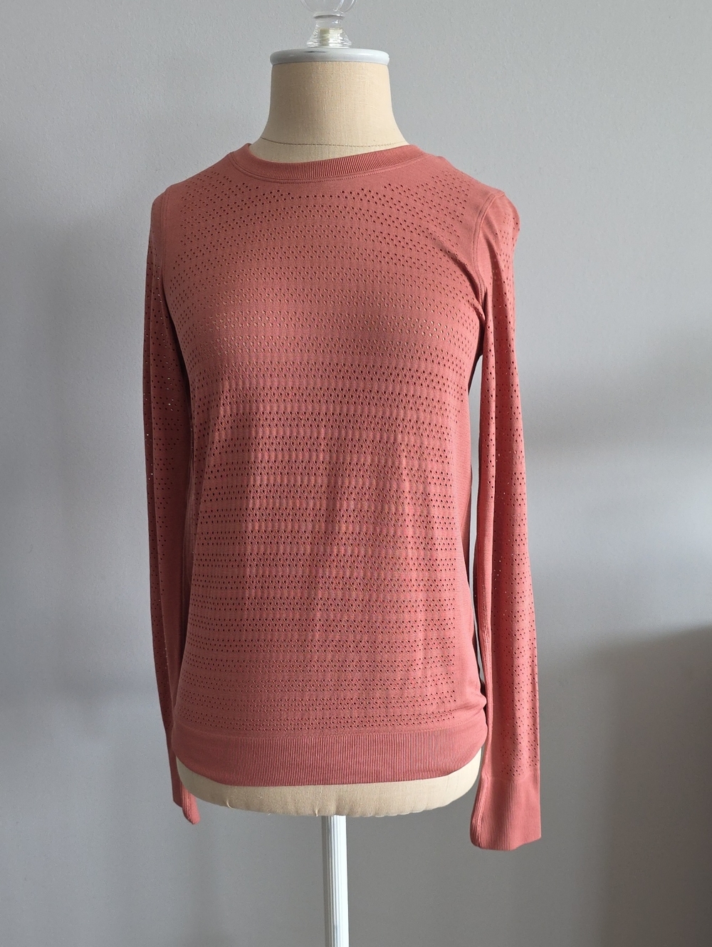 Lightweight Dusty Rose Long-Sleeve Top